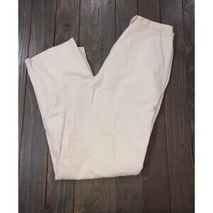 Faconnable khaki four pocket stripped chino pants women's size 10